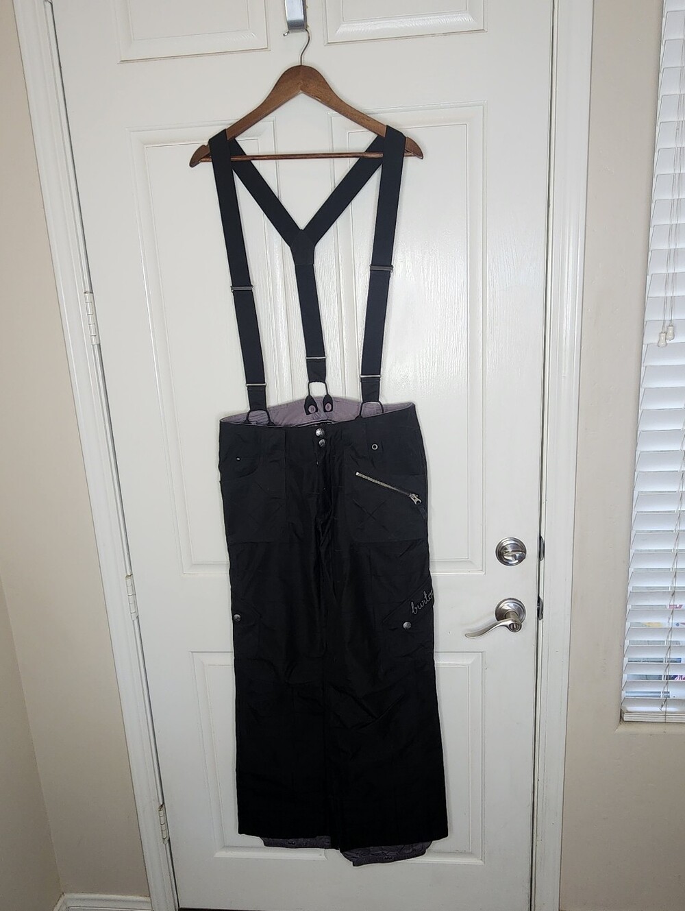 Burton Dry Ride Snowboard Pants With Suspenders | Black | Size Small